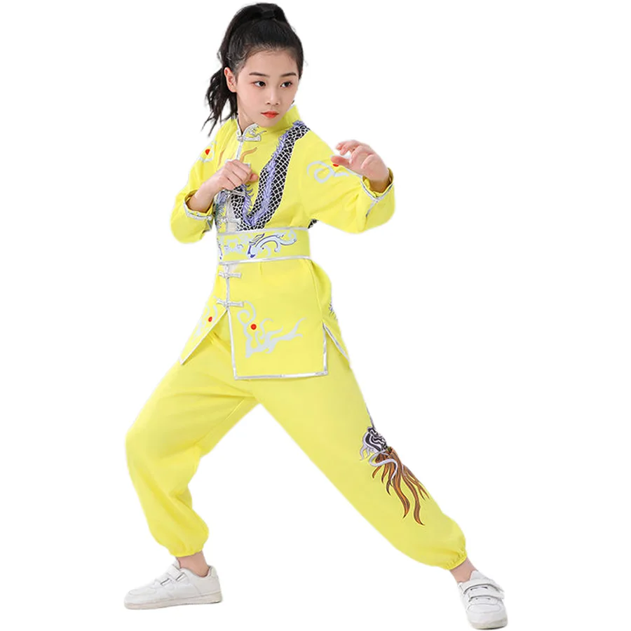 Children Suit Girl Wushu Suit Boy Tai Chi Performance Costume Sets Traditional Chinese Clothing Kid Kung Fu Martial Art Uniform