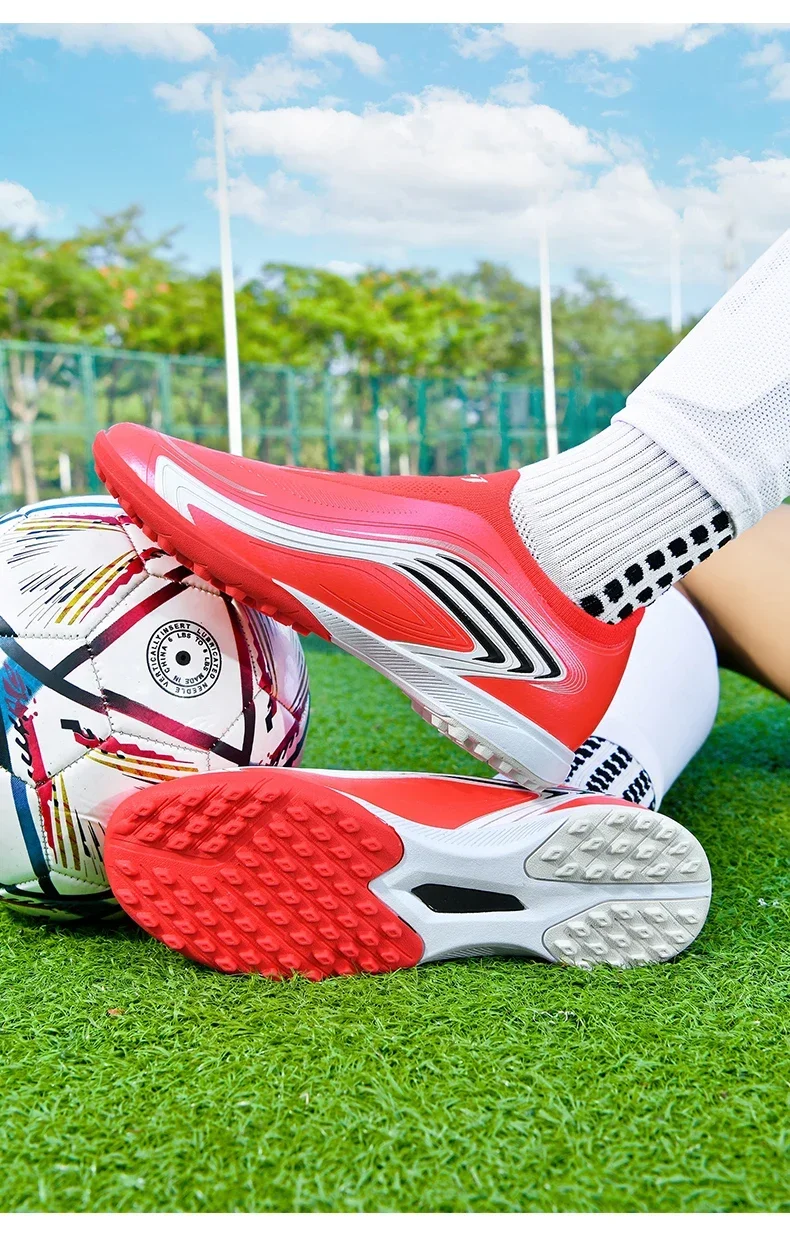 Neue Herren-Fußballschuhe TF/FG Professionelle Unisex-Fußballschuhe im Sonderangebot Ultraleichte Hochwertige Fußballschuhe Damen-Stollenschuhe Sneaker – Detail 28