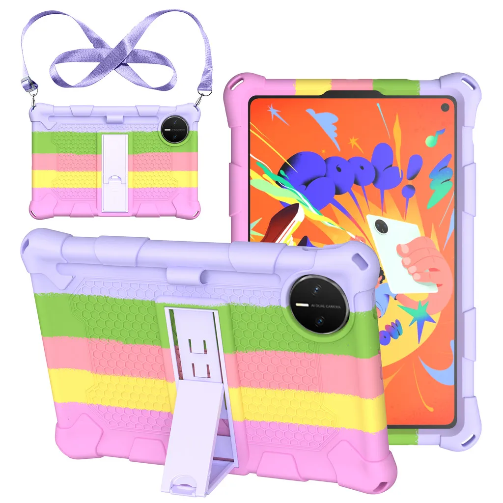 

Силиконовый чехол для Huawei MatePad Mini 8,8 дюйма 2025, противоударная задняя подставка, защитный чехол с плечевым ремнем и ручкой