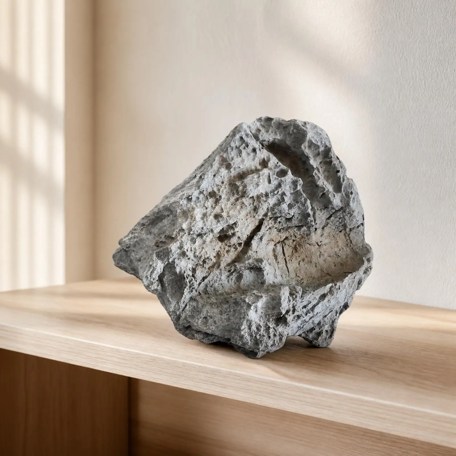 Carved Geological Texture Faux Stone Wall Art PU Foam Lightweight for Stage Set and Holiday Decoration