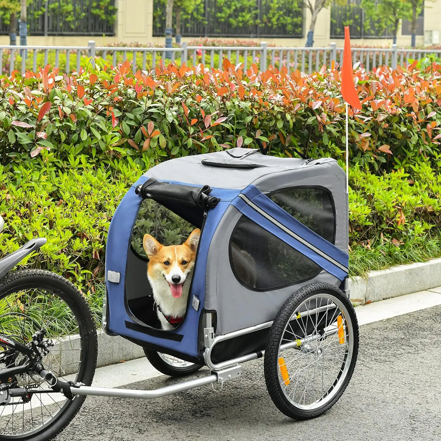 Fahrradanhänger für Hunde, Katzen und Haustiere – Detail 1
