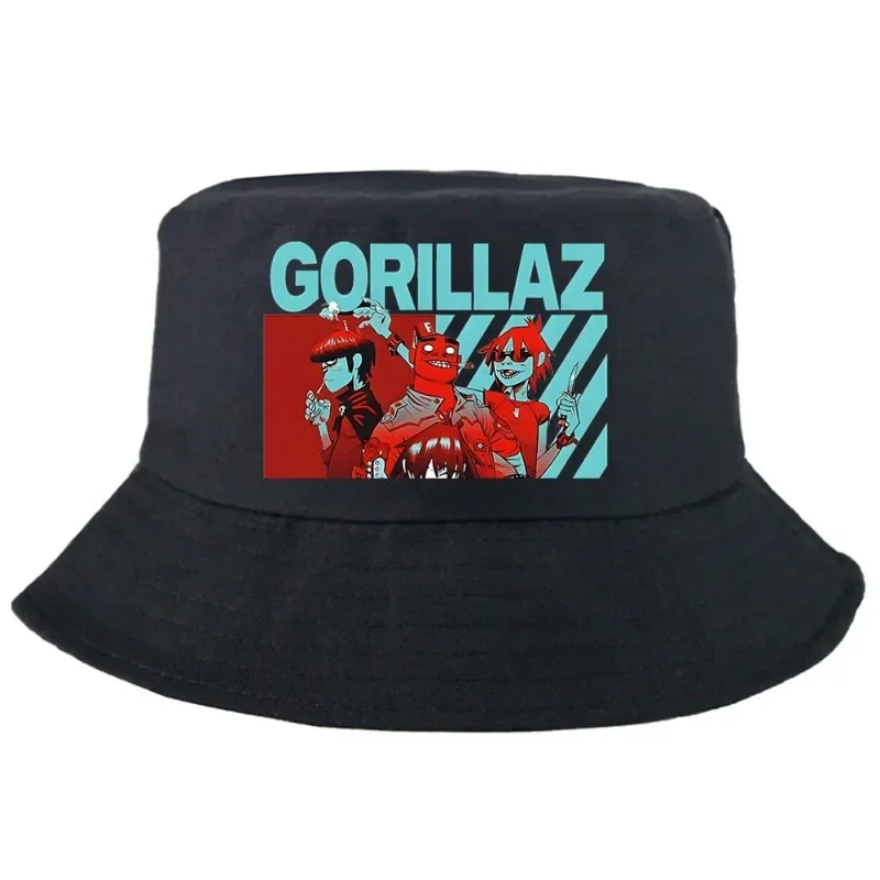 Goriiiaz Feels Goods Bucket Hat Fashion Summer Foldable Bucket Hat Man Women Daily Unisex Outdoor Sunscreen Fishing Hunting Cap