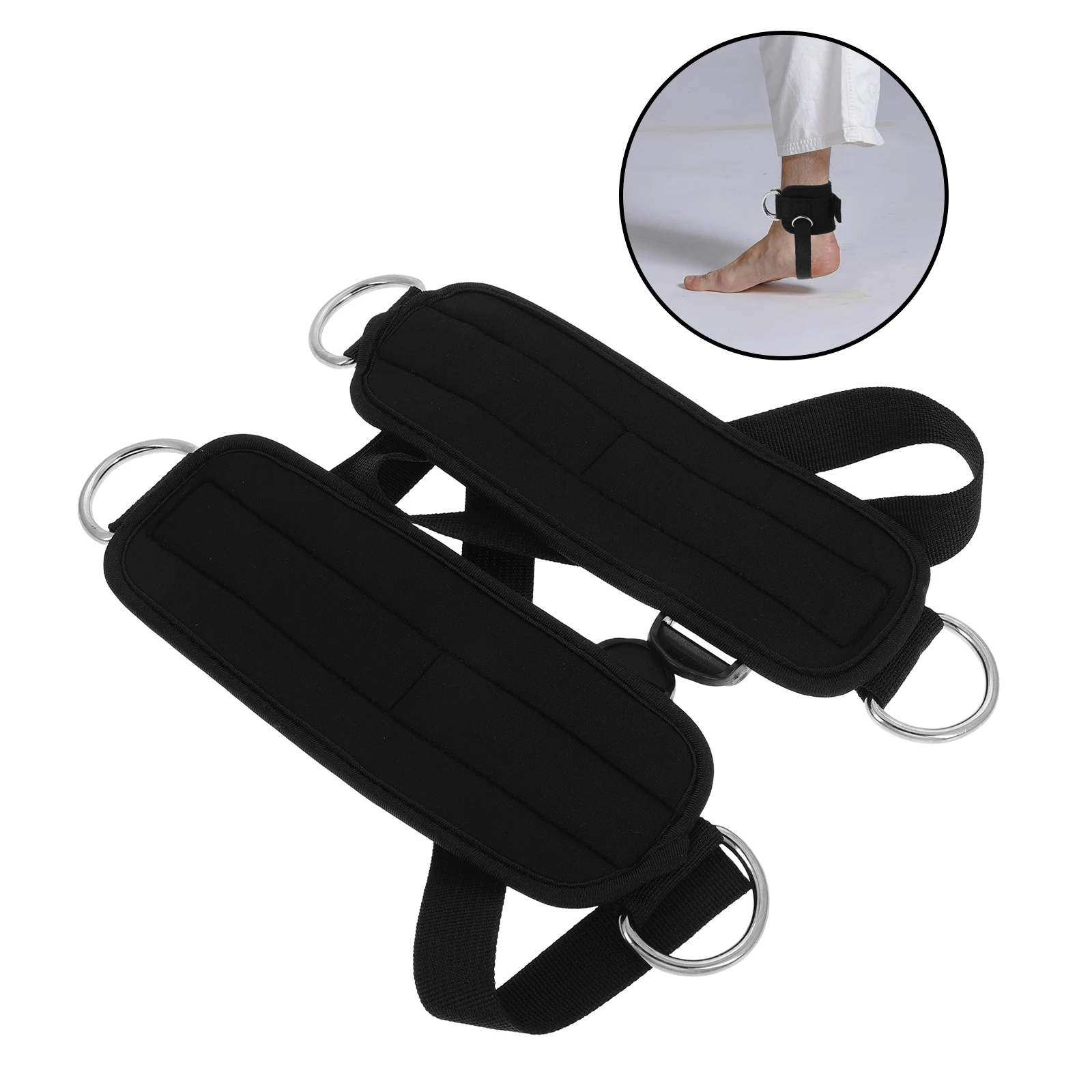 

Taekwondo Leg Protectors Ankle Straps for Cable Machines Heavy Duty Foot Bands Dumbbell Adjustable Weights Gym