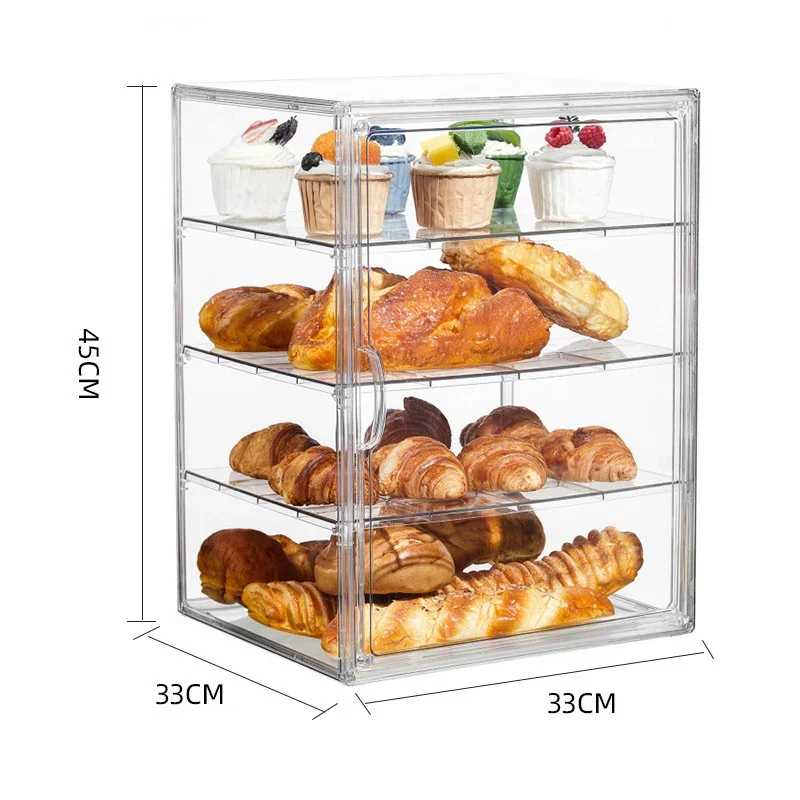 45cm Acrylic Blind Box Display Case Collectible Figure Cabinet Storage Rack For Collectors Kids Table Decor Gift