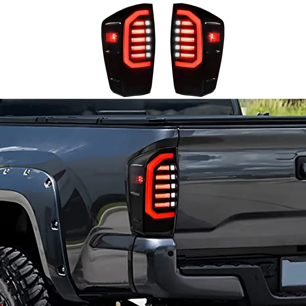 Off-road 4x4  LED Taillights Brake Rear Lamps Parking Light For Toyota Tacoma 2016-2022 2023 Modified LED Tail Lights Assembly