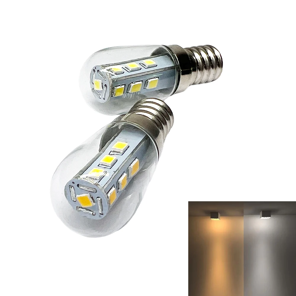 S6 Bulb E12 13LEDs 2W 2835SMD Refrigerator Lamp AC 110V 220V Bulb Screw Salt Lamp Desk Lamp Cold / Warm White