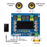 TPA3116 D2 XH-M543 DC 12V 24V 120W*2 Dual Channel Digital Power Audio Amplifier Board 120W X2 TPA3116D2 Original Chip