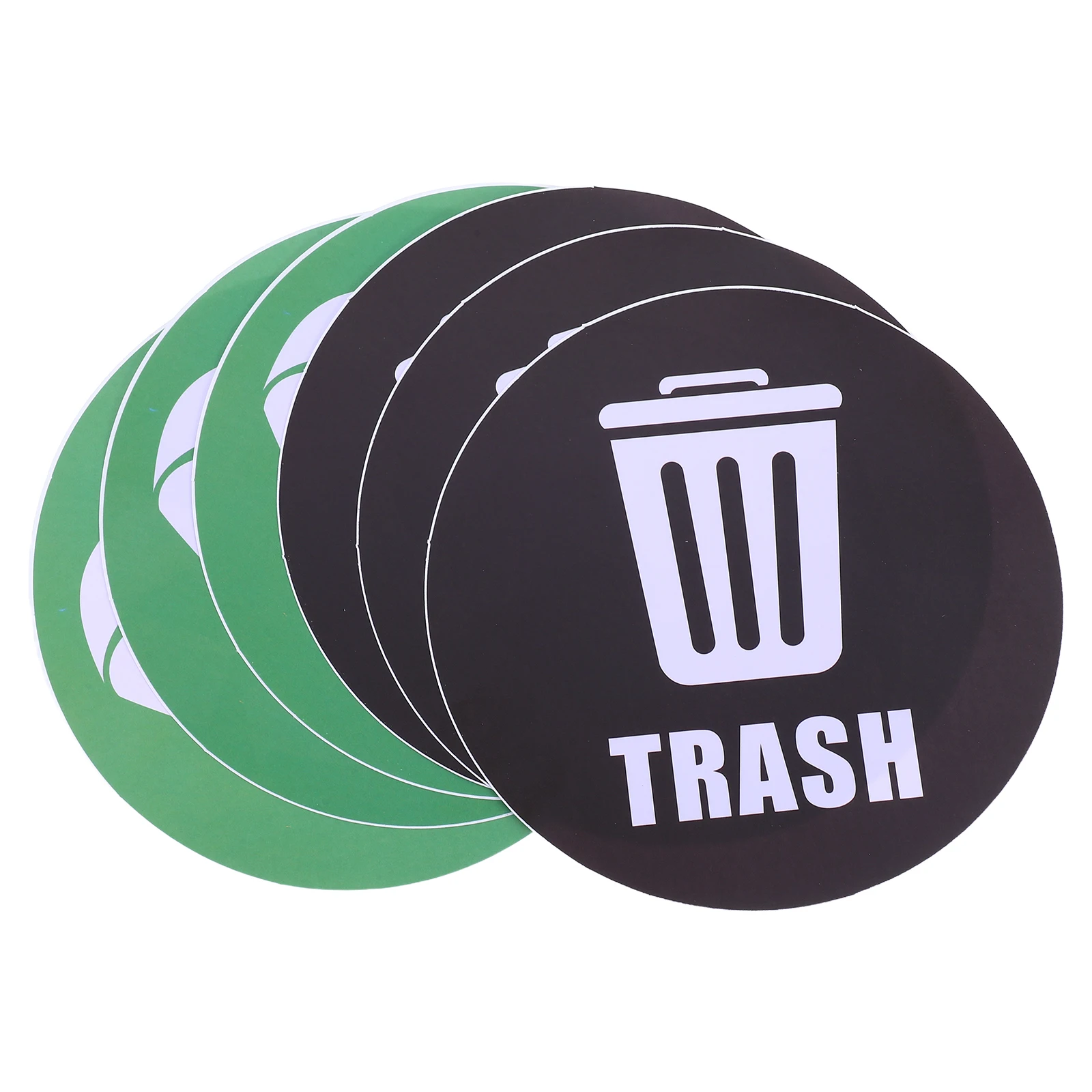 6pcs Trash Can Sorting Stickers Garbage Recycling Labels Apartment Commercial Use Waterproof PVC Vinyl Decals Easy