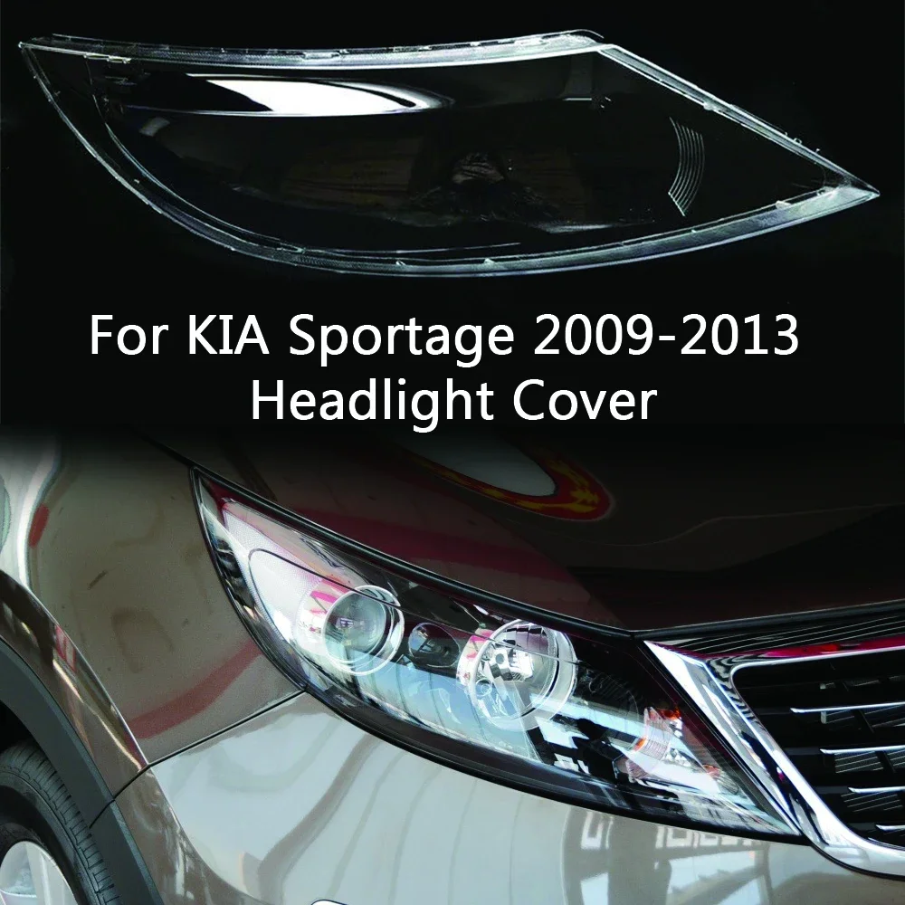 

For Kia Sportage R 2009 2010 2011 2012 2013 Headlight Cover Headlamp Lampshade Lampcover Head Lamp Light Glass Lens Shell