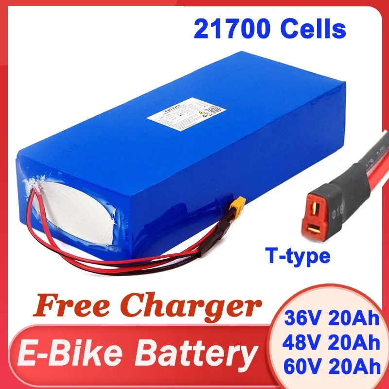 New 36V 48V 60V 20Ah ebike battery 21700 Lithium Battery Pack For Electric bike Electric Scooter + Charger 42V 54.6V 67.2V