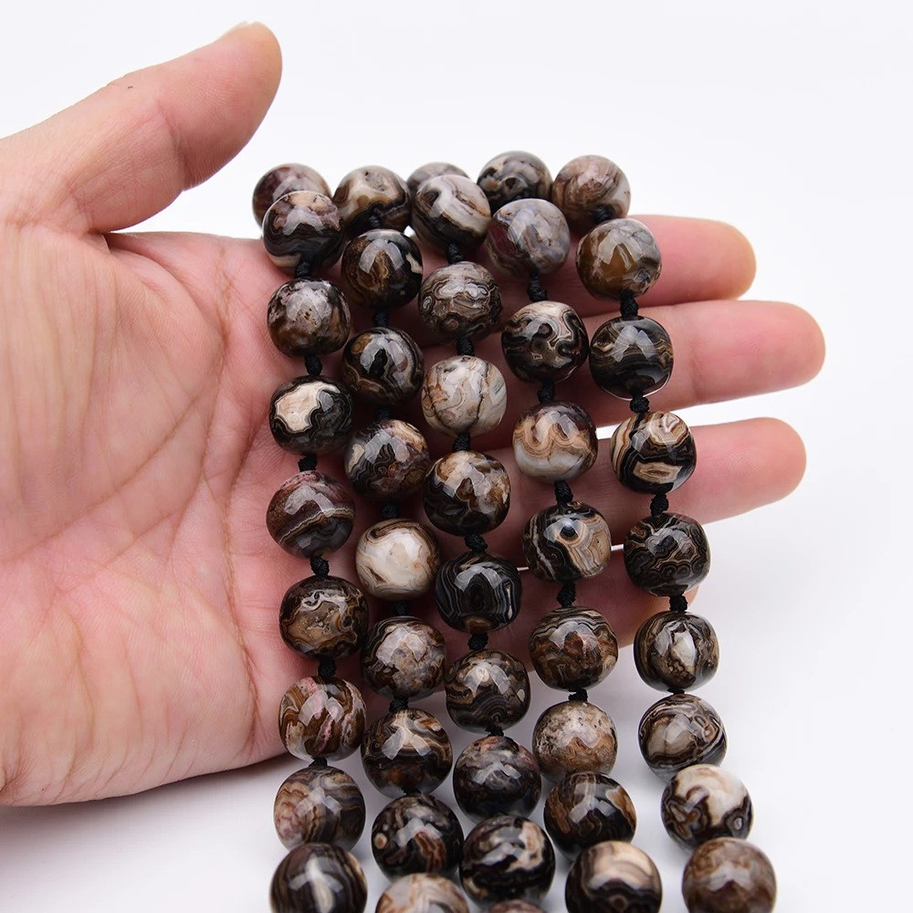 APDGG 14mm Natural Mix Color Crazy Lace Agate Geode Brain Shape Stone Loose Beads 15'' Strand Jewelry DIY