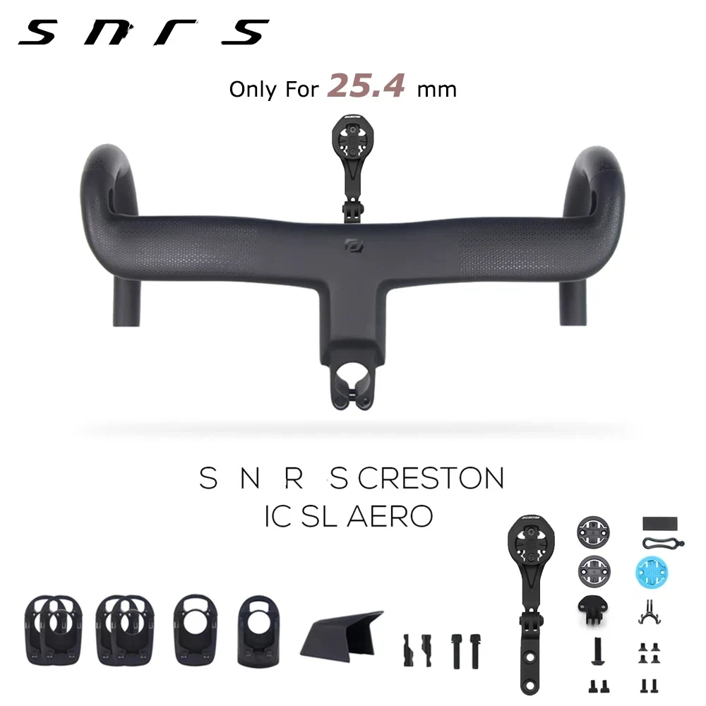 

Syn For 25.4mm Foil RC Carbon Creston IC SL AERO,Integrated Cockpit Road Bike Handlebar Integrated Cables Di2 Bicycle Parts