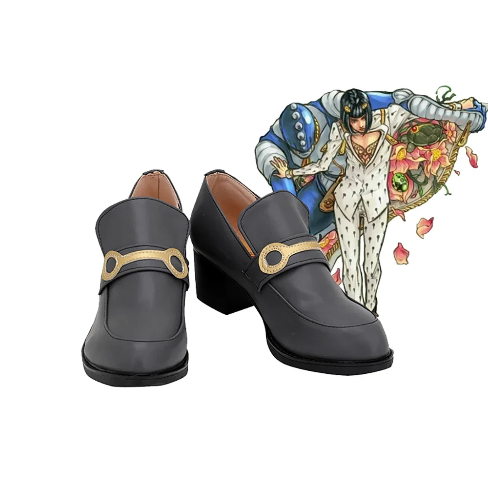 

JoJo's Bizarre Adventure Bruno Bucciarati Cosplay Boots Grey Shoes Custom Made Any Size for Unisex