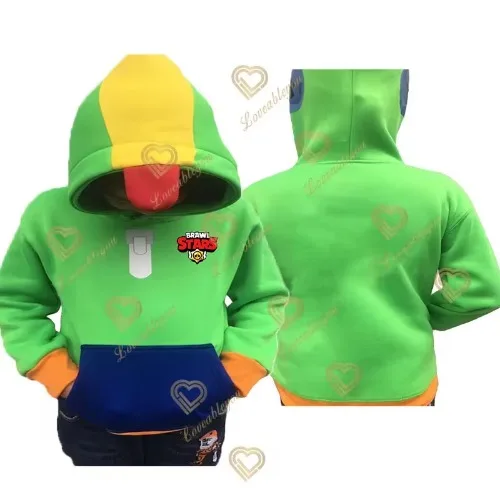 Anime Cosplay T-shirt Hoodies Sweatshirts 4 T-16 T Kinderen Kostuum T-shirt Korte Mouw Nieuwe 2024 Cartoon tops Tee Leon Crow Hoodie