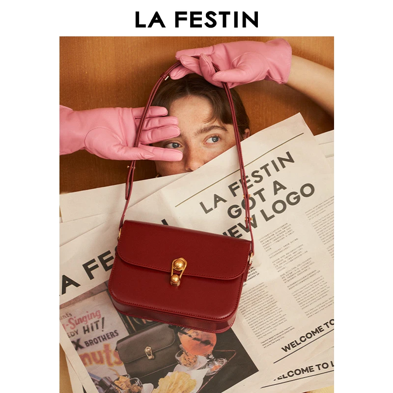 LA FESTIN Original Women's Bag Small Bag Shoulder Bags Luxury Bags Designers Square Bags Fashion Handbag Crossbody Bags