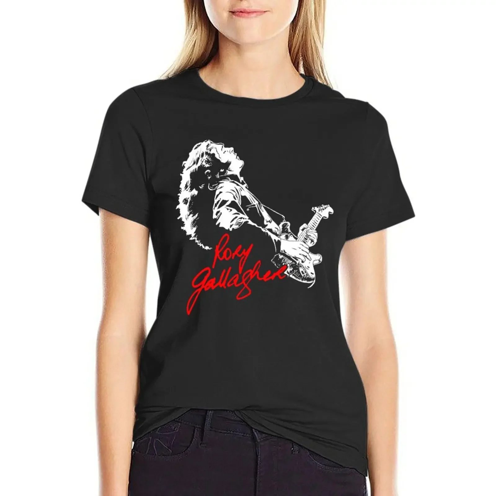 Rory Gallagher - Remember Best Musician Legend Guitarist blues T-Shirt summer top Female clothing Women's tee shirt