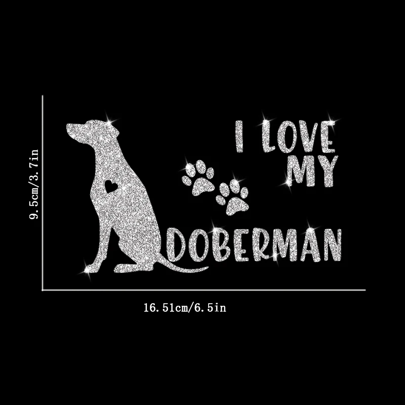 Doberman Sticker, Dog Stickers, Wall Sticker, Bedroom Doors Sticker, Car Sticker, Car Window Decoration, Vinyl Sticker
