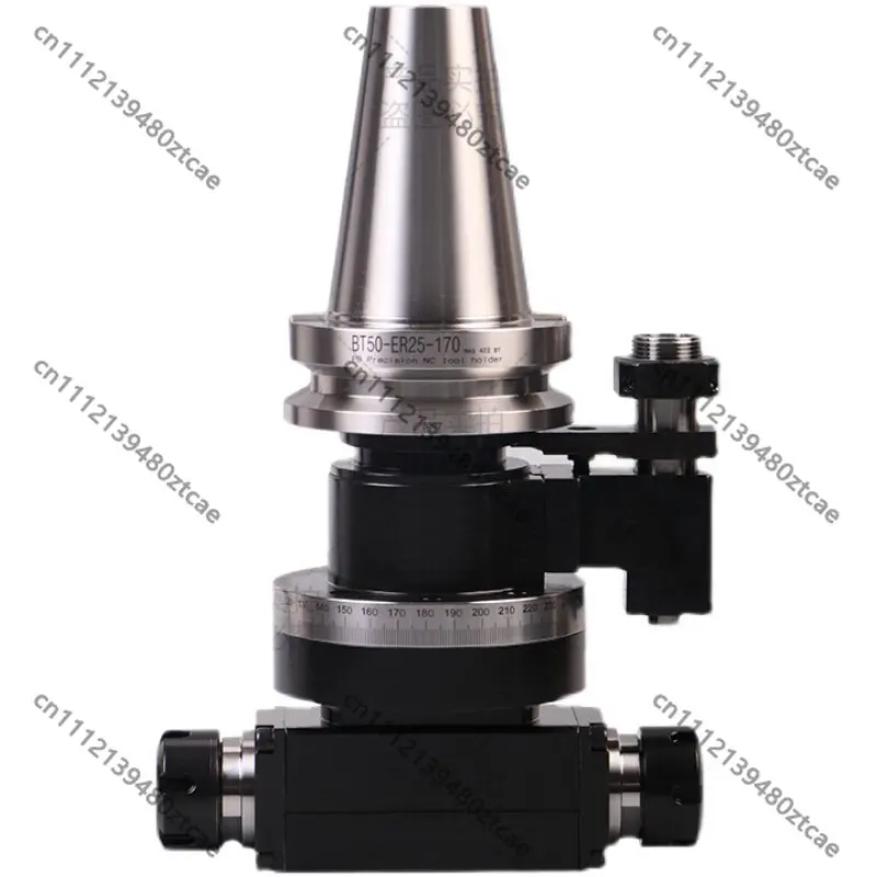 Dual Output 90 Degree Angle Milling Head for BT40 BT50 CNC Machining Center Side Milling Applications