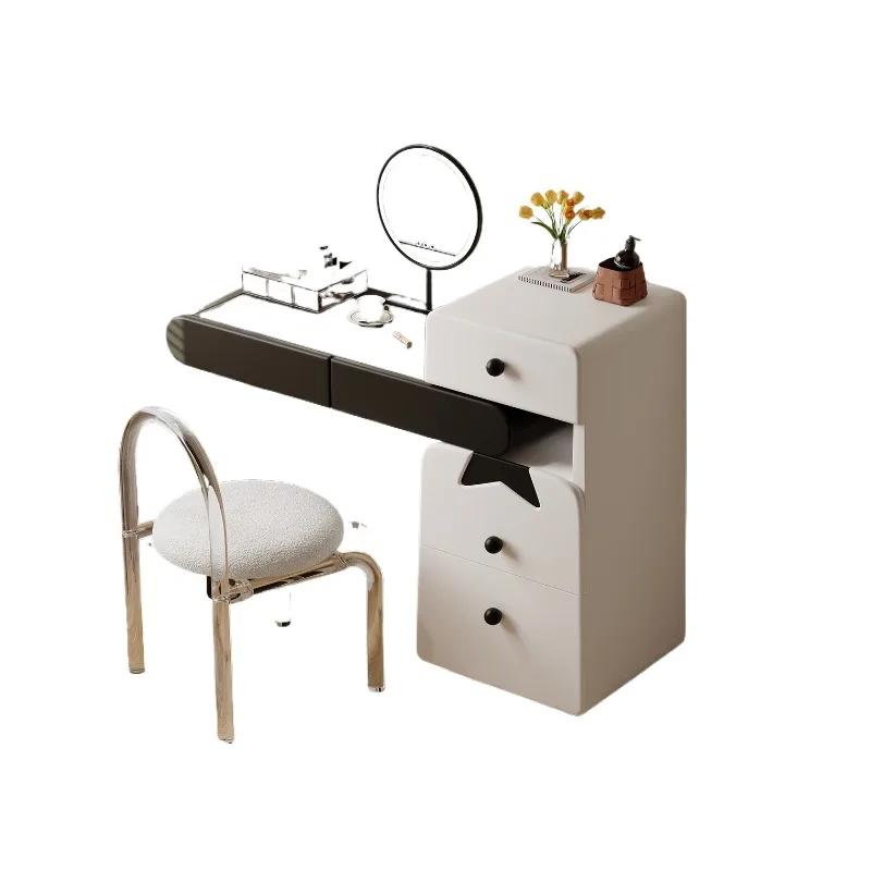 

Cream wind dresser chest cabinet integrated modern simple bedside makeup table