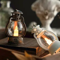 Flickering LED Candles Christmas Decoration LED Candle Wedding Xmas Mini Lantern Helloween Table Centerpiece Candle Lantern