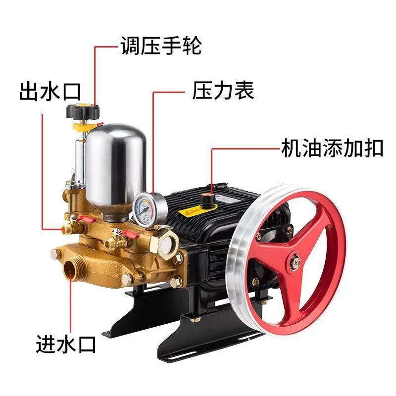 3WZB-26-60 three-cylinder plunger pump truck-mounted fog machine spraying pump high pressure water pump fruit tree agricultural