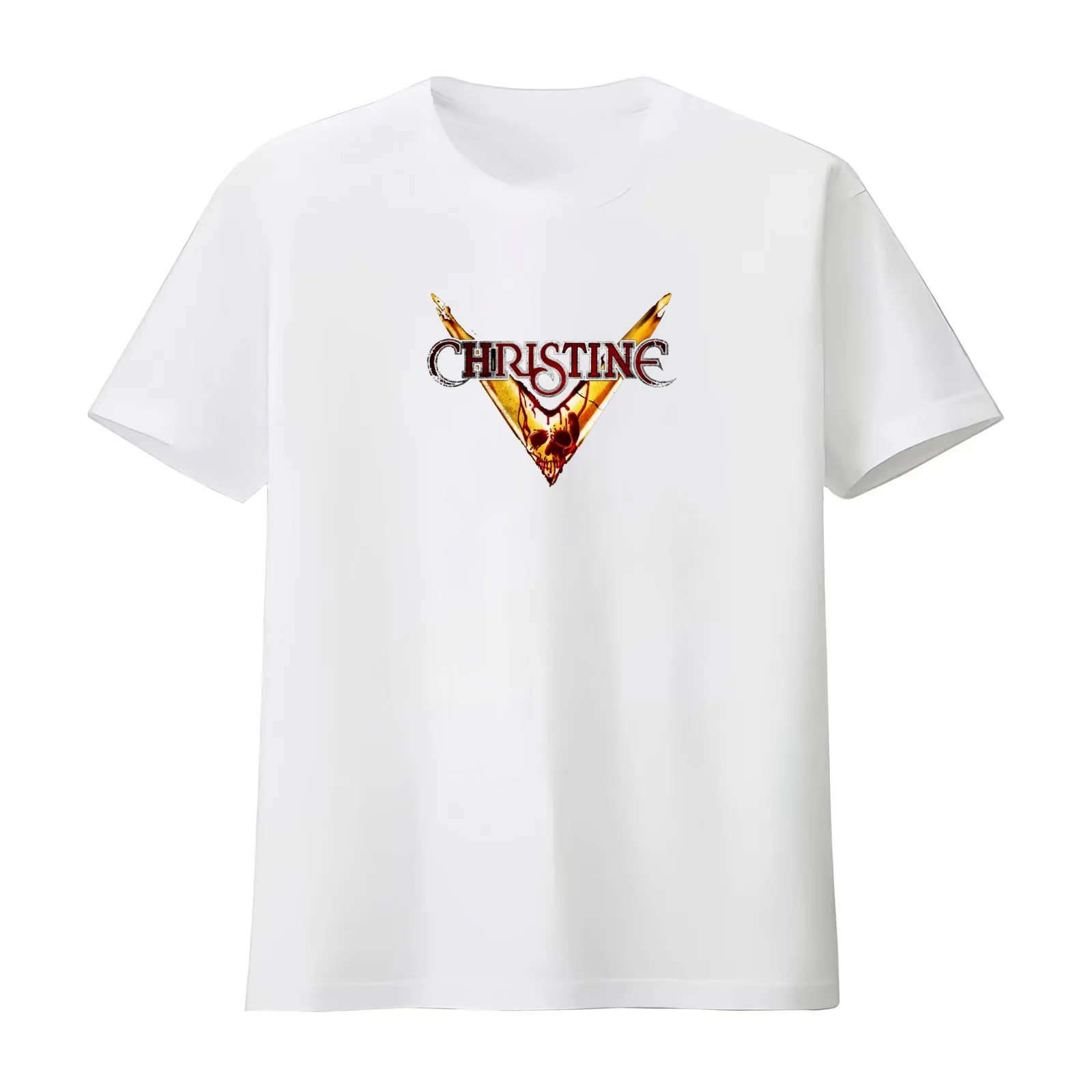 Christine Movie a Christine Movie a Christine Movie T-Shirt Summer Casual Cotton Tee Oversized Streetwear Tops 100% Cotton