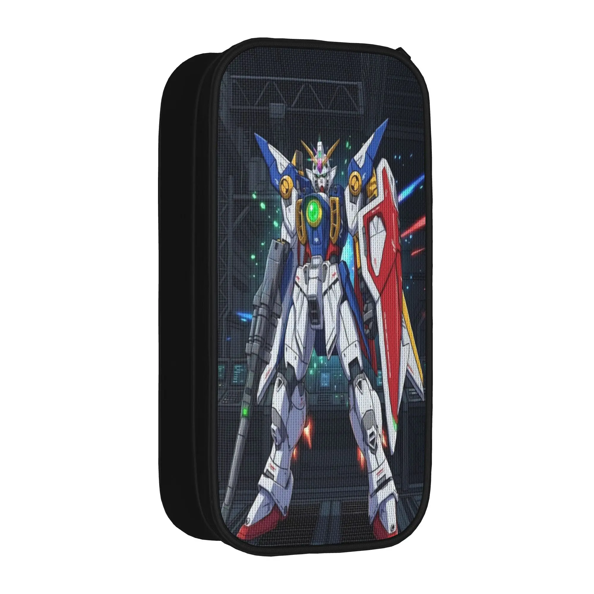 Large Capacity Pen Box mobile suit gundams Office Accessories  Double Layer Pencil Box Girl Makeup Bags Birthday Gift