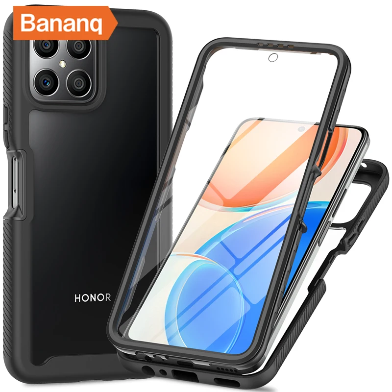 Bananq All Inclusive Shockproof Armor Case For Honor X7 X6 X8 X9 X7A X8A 70 Lite Screen Protector Cover For Huawei Nova 9 SE