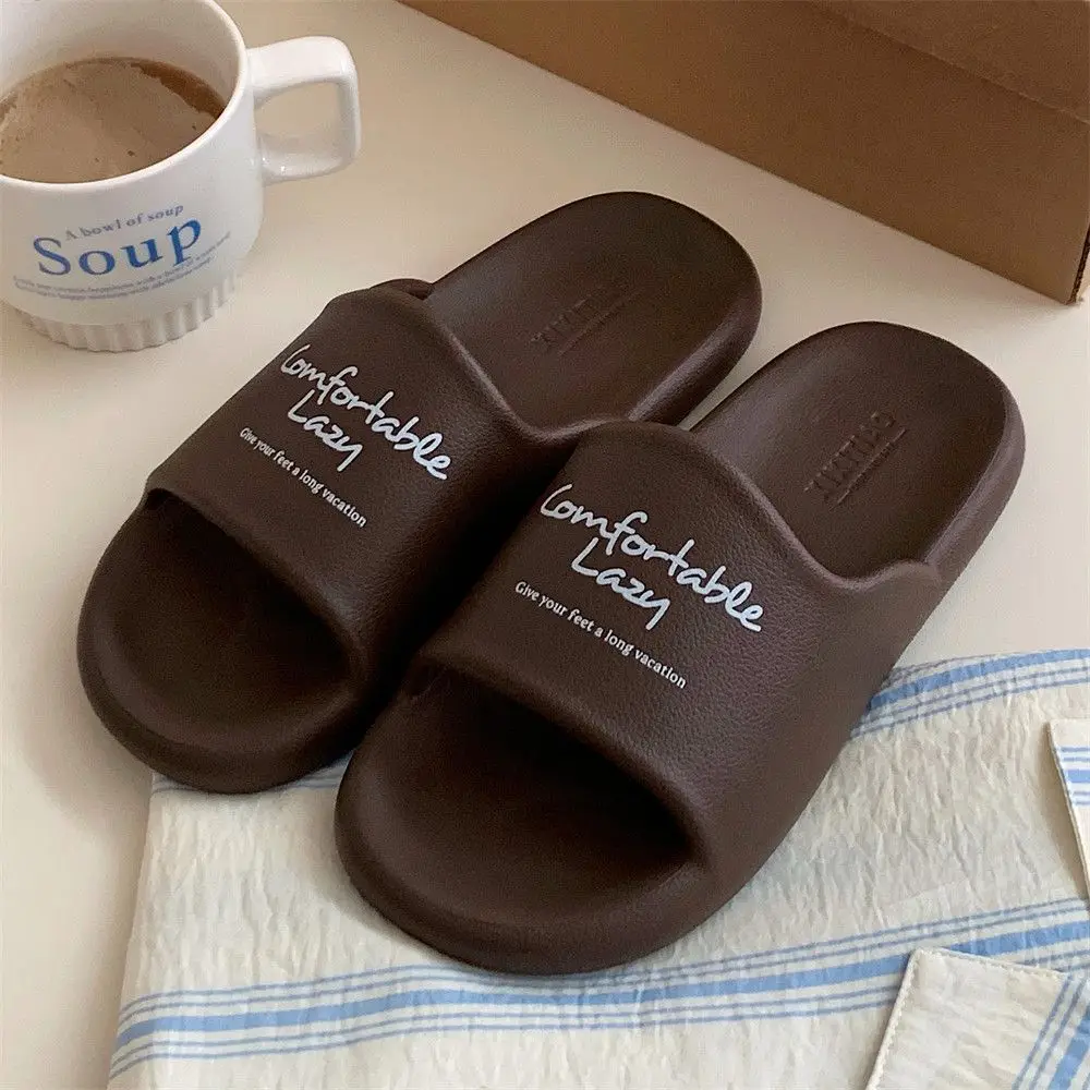 

English Alphabet Simple Anti-odour Couple Sandal Slippers Home Fashion Casual Men's Women's Slippers Breathable