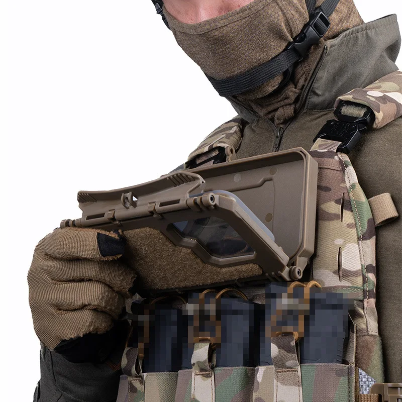 Tactical Mobile Phone Storage Box Admin Map Navigation Holder MOLLE Vest Plate Carrier Chest Protection Box for Smartphone