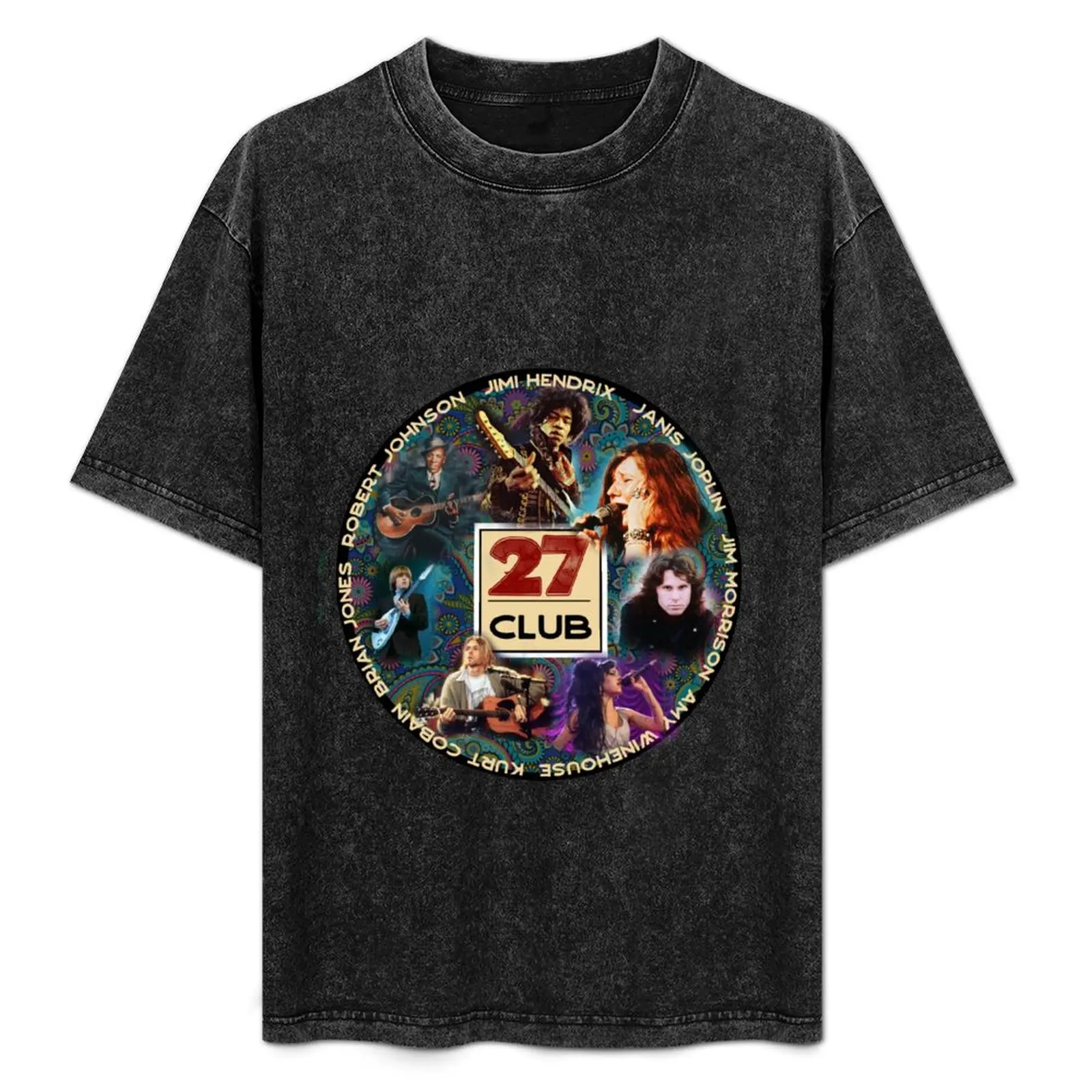 

27 Club - Musicians who died at the tender young age of 27 T-Shirt vintage summer clothes Short sleeve tee men