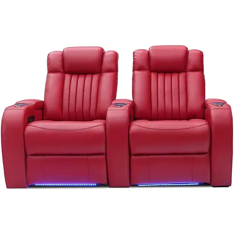 2 seater Electric Cinema Sofa Home Theater Seating Furniture Recliner sofa chair for project and villa