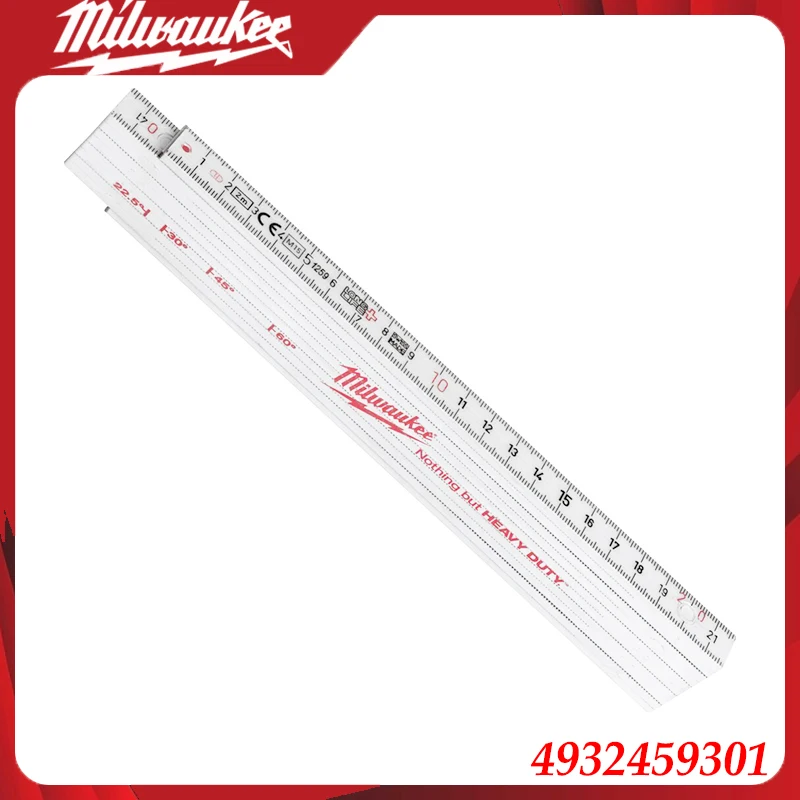 Milwaukee 4932459301 Aluminum Straight Edge Ruler, Metric Markings, Durable for Carpentry & Construction