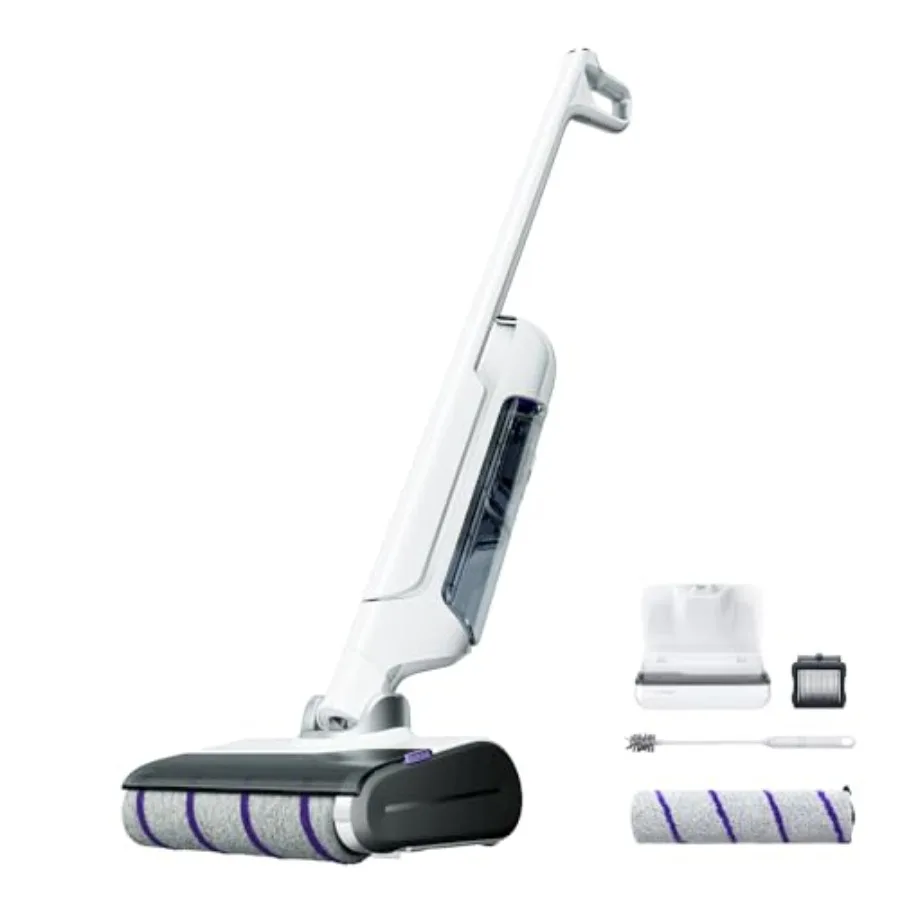 

S10 Pro Lightweight Cordless Vacuum Mop Wet Dry Vacuum Cleaner Self-Cleaning and Drying 180° Flexibility 50min Runtime Floor Cl