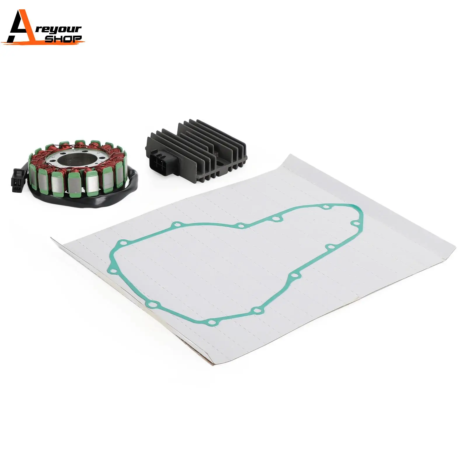 Areyourshop Stator Regulator Rectifier Gasket For Kawasaki EX400 Ninja 400R ER4N ER400 2011-2013 21003-0041 21066-0033 Motor