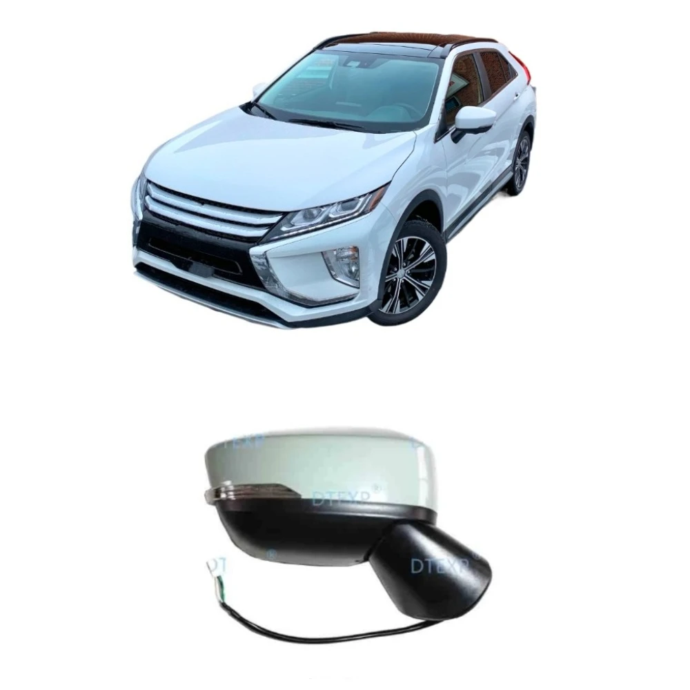 1 Piece No Painting SIDE Mirror for Eclipse Cross 2017-2019 No Heat 5 Wires Rear Glass No Fold Glass with Led Turn