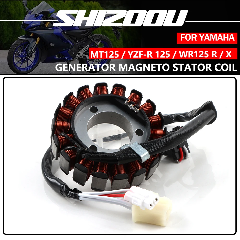 Für Yamaha YZF R125 YZF-R125 MT125 MT125 WR125R WR125X YZF-R R15 Motorrad Generator Magneto Stator Spule