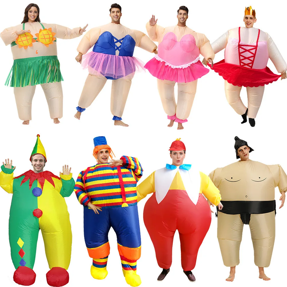 연례 회의 재미 있은 공연 의상 일본 스모 발레 풍선 옷 파티 공연 소품 할로윈 조커 의상