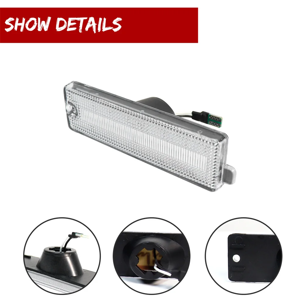 Car LED Fender Flare Lights Side Marker Parking Lights Driving Lights For Chevy Camaro 1993-2002 For Pontiac Firebird 1998-2002