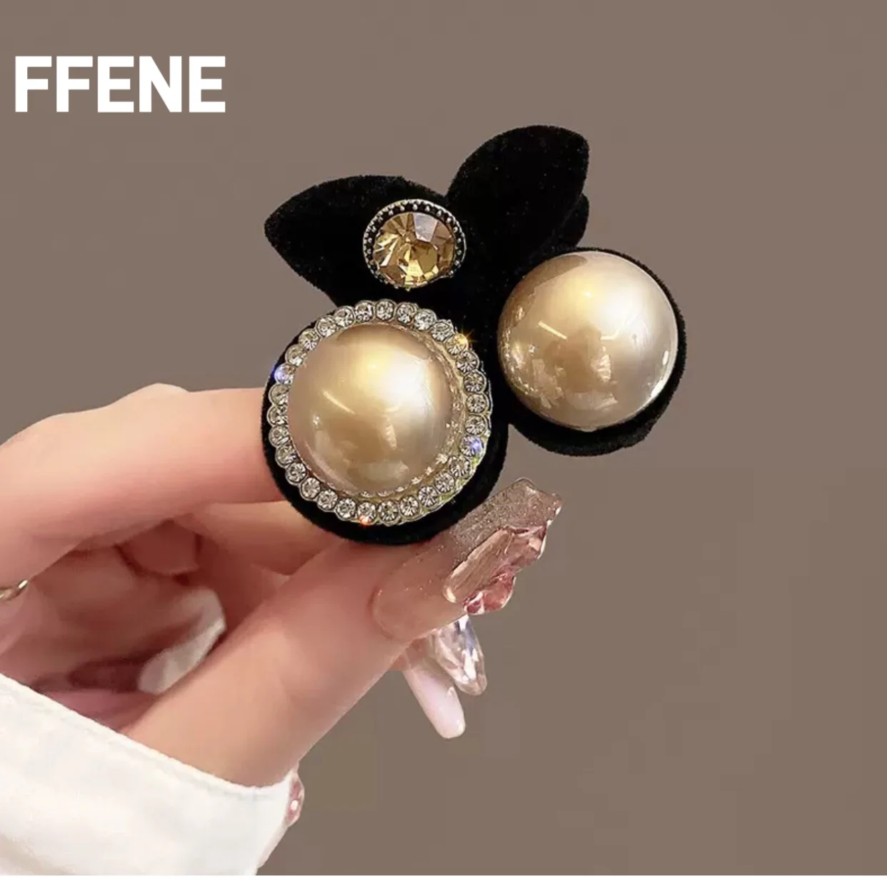 

Роскошная заколка-зажим для волос с эффектом водного кристалла, маленькая, в форме вишни, для высокого хвоста, для челки, для боковых прядей, женская, аксессуар для волос