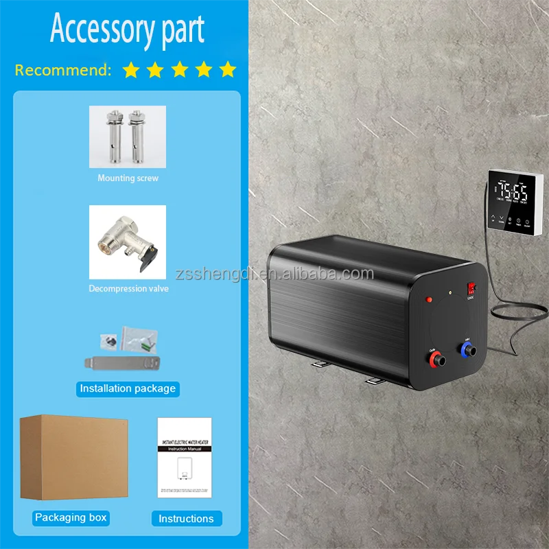 RV سخان مياه كهربي منزلي صغير 12 فولت-240 فولت توفير الطاقة تسخين سريع 30L خزان داخلي من الفولاذ المقاوم للصدأ للسيارات والفنادق #3