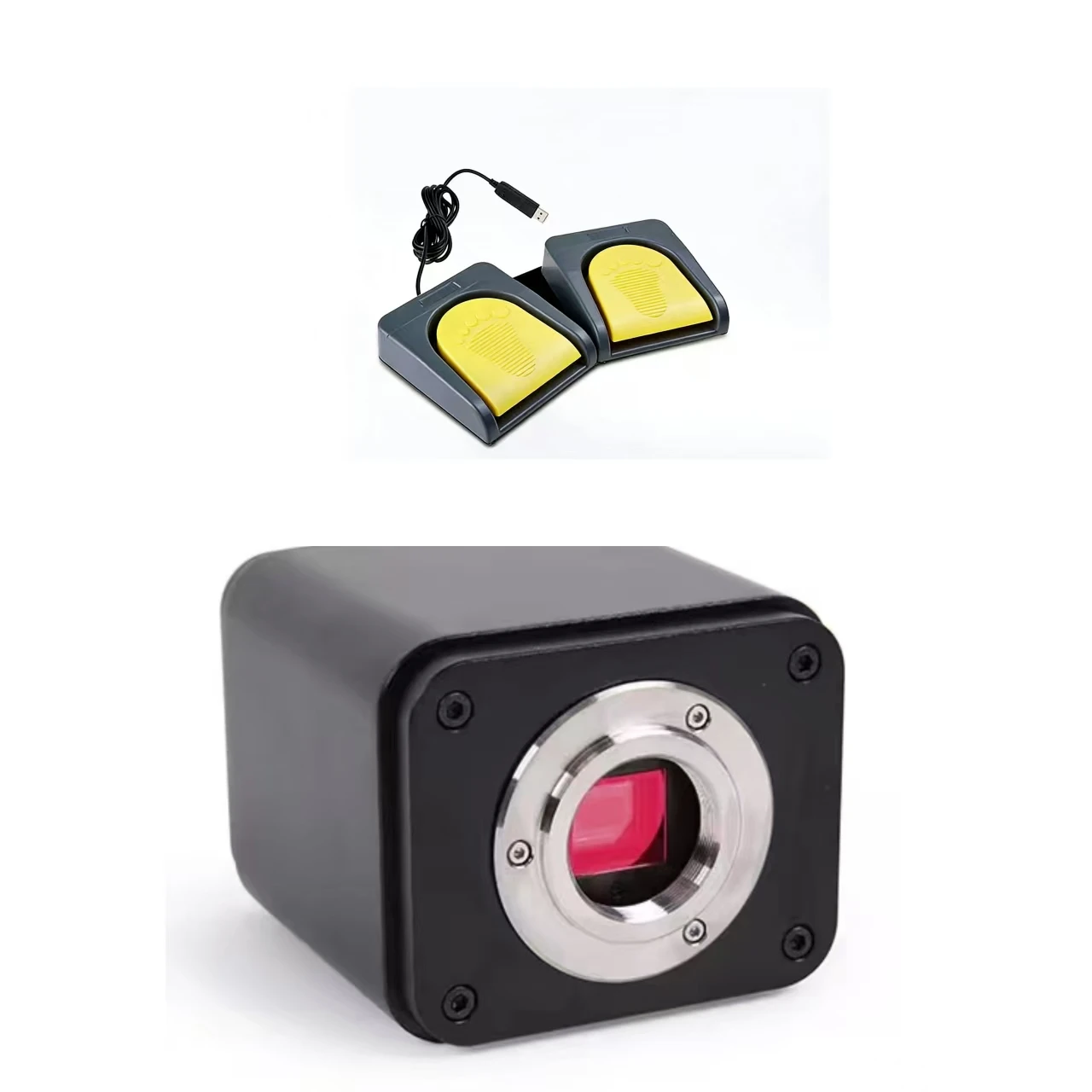 4K Auto Focus C-mount WIFI CMOS Camera Digital Camera with Food Pedal for Medical/Imaging Microscopy