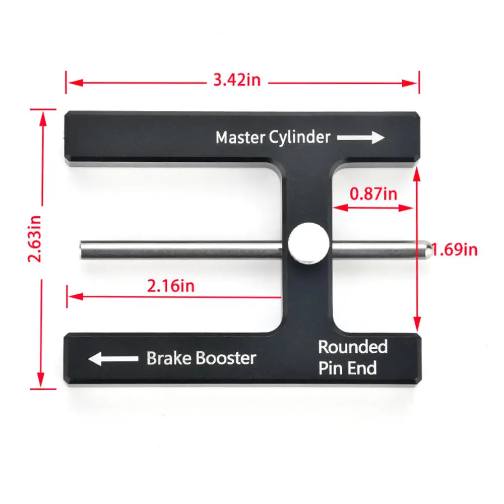 Brake Booster Rod Adjustment Tool Aluminum Magnet Braking Range-changing Kit for Most Brake Boosters with Adjustable Pins