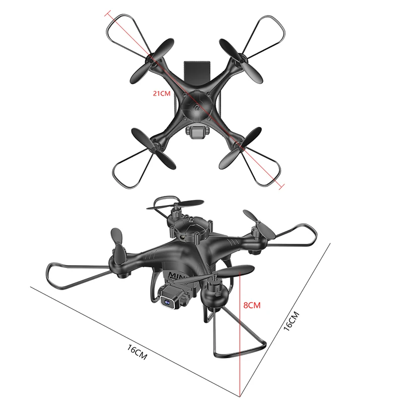 HD Dual Camera Aerial Photography 4-axis Aircraft Kid's Mini Obstacle Avoidance RC Unmanned Toy Entry-level Fixed Height RC UAV