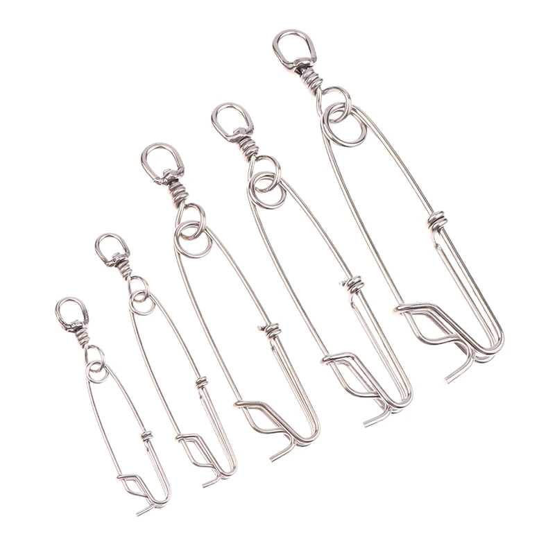 Hot！1Pc Stainless Steel Ring Tuna Fishing Clip Snap With Swivel Ring Connector For Spearfishing Long Line Fishing Accessories view 3