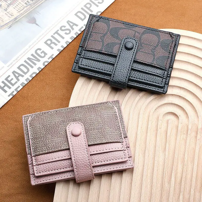 New in Women Short Small Wallets Fold Card Holder ID Bag Coin Purse Ladies Wallets Anti-degaussing Driver's License Card Holder