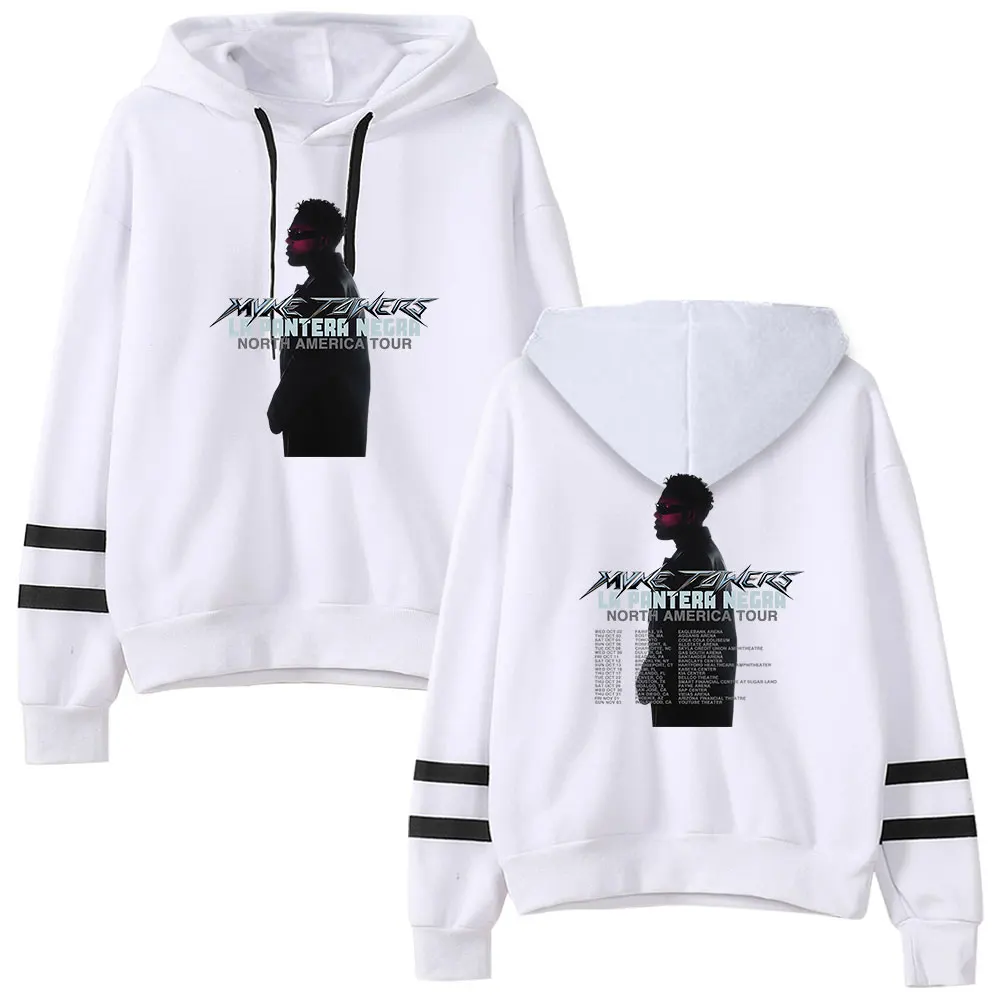 Myke Towers 2024 Tour Pullover Hoodie Women Men Hooded Sweatshirt Fashion Long Sleeve Tracksuit