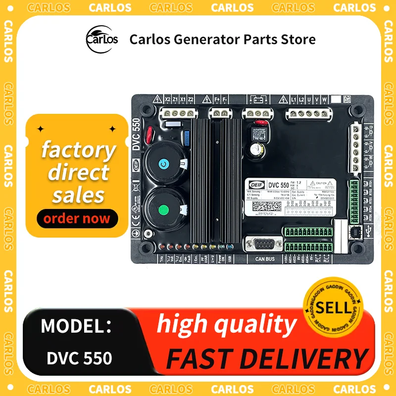 DVC550 DEIF Original LEROY SOMER generator set pressure regulat plate AVR Voltage Regulator For Control Alternator Field Current