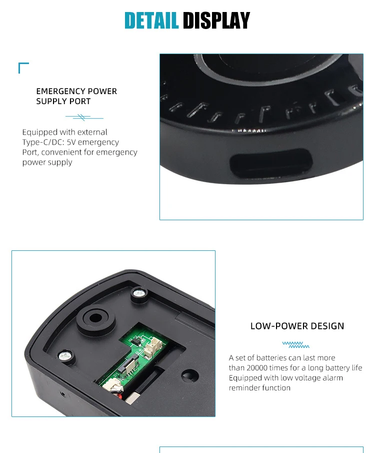 Home Office School Safety Keyless Biometric Furniture Drawer Smart File Fingerprint Cabinet Lock