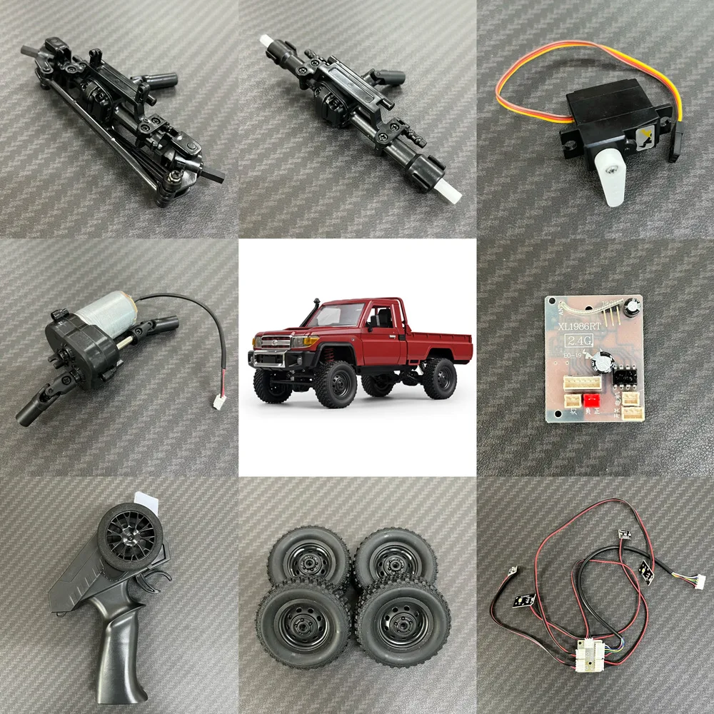 MN MN82S LC79 MN82 Pro Front Rear Axle Wheel Tire Gearbox Light Set Sevor Receiver Remote Control OP Rc Crawler Upgrade Parts